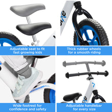 Load image into Gallery viewer, 12&quot; Extreme Light Balance Bike for 2-5 Year Olds